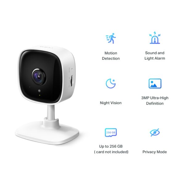 TP-Link HOME SECURITY 3MP (2304X1296) WIFI CAMERA Tapo C110 - Image 3