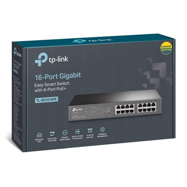 TP-Link 16PORT GIGA EZ SMART SWITCH W/ 8PORT POE+ TL SG1016PE - Image 5