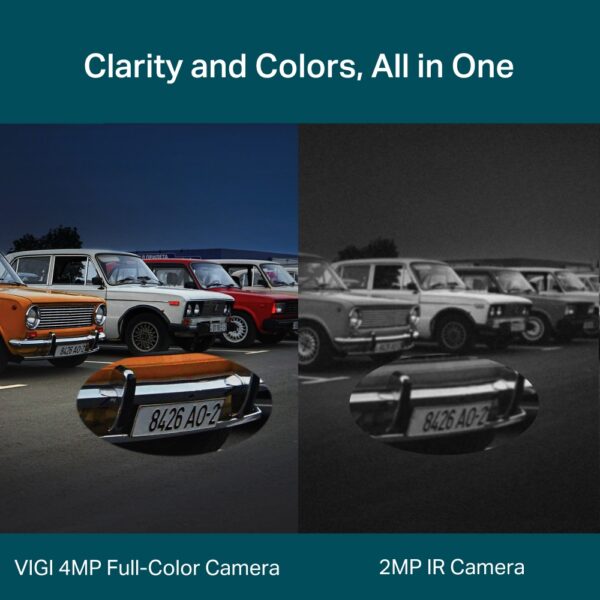 TP-Link VIGI C540 W 4MP Outdoor Full Color Wi Fi Pan Tilt Network Camera | VIGI-C540-W - Image 5