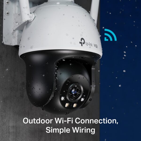 TP-Link VIGI C540 W 4MP Outdoor Full Color Wi Fi Pan Tilt Network Camera | VIGI-C540-W - Image 6