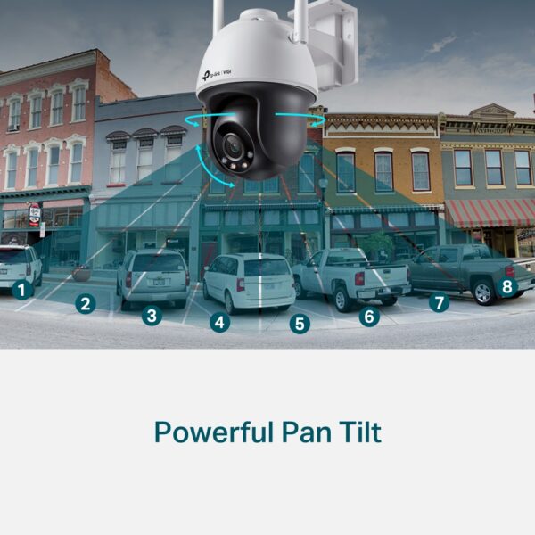 TP-Link VIGI C540 W 4MP Outdoor Full Color Wi Fi Pan Tilt Network Camera | VIGI-C540-W - Image 7