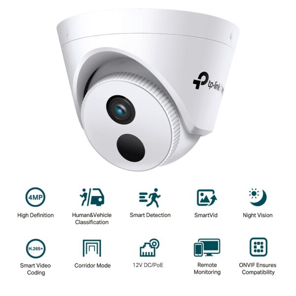 TP-Link VIGI C440I(4mm) IP Camera (4MP Full-Color, Night, Pan & Tilt) | VIGI-C440I-4MM - Image 5