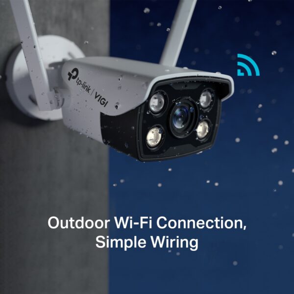 TP-Link VIGI-C340W-4MM 4MP Outdoor Full Color Wi Fi Bullet Network Camera WIFI VIGI C340 W (4mm) - Image 4