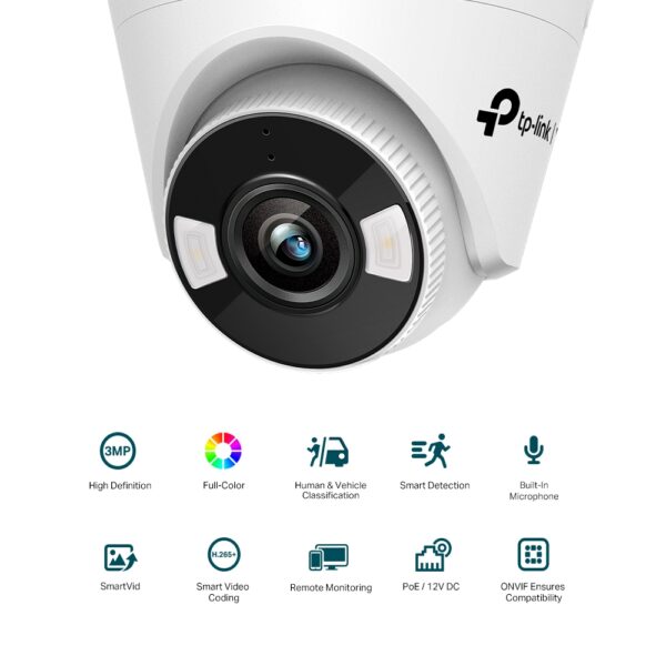TP-Link VIGI C430(2.8mm) 3MP IR Turret Network Camera | VIGI-C430-2.8MM - Image 6
